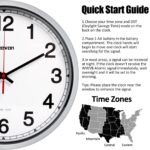 Geevon 14 Inch Atomic Analog Wall Clock, Sets Automatically Wall Clock Battery Operated, Easy to Read Atomic Clock for Kitchen/School/Classroom/Living Room